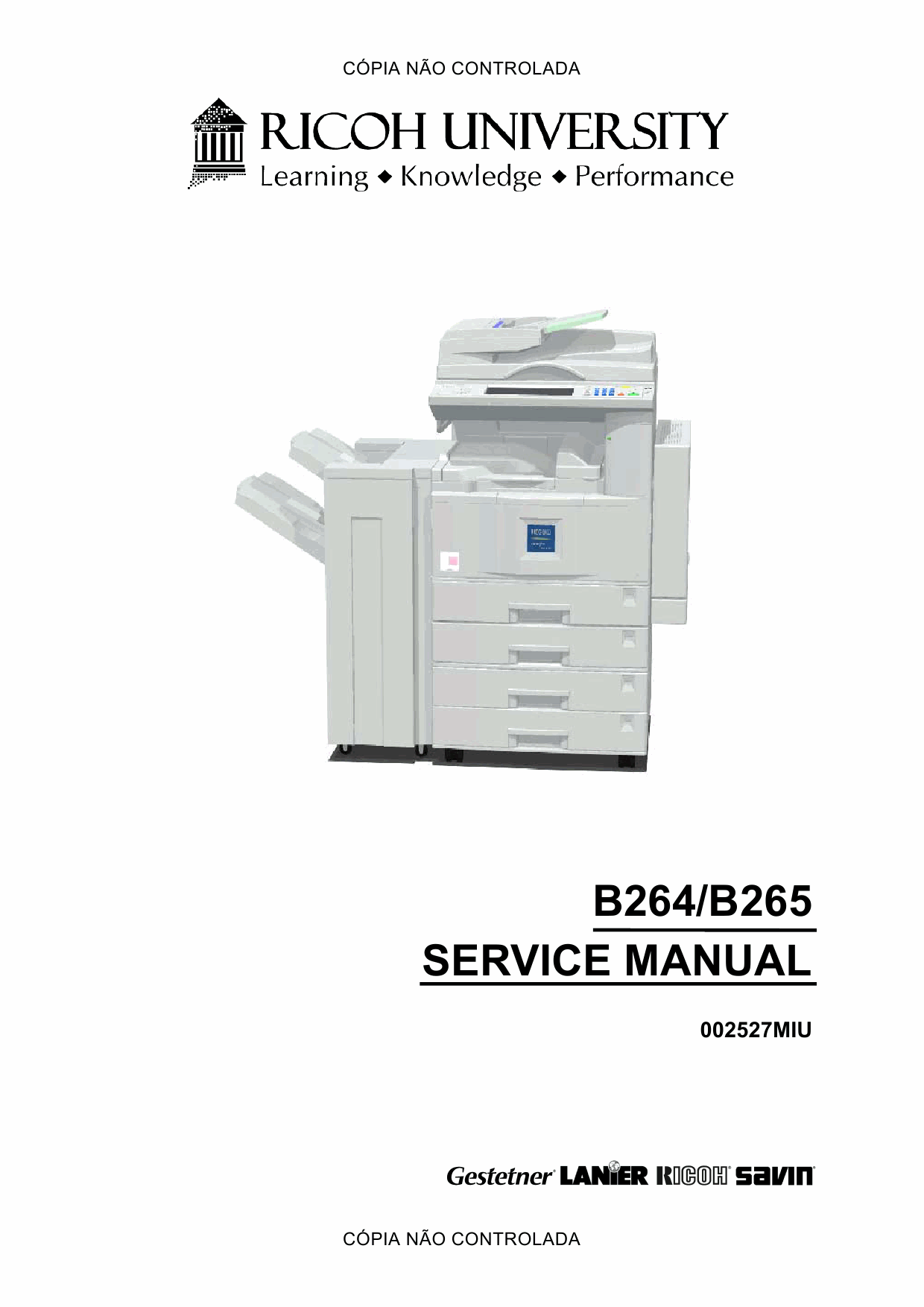 RICOH Aficio 3035 3045 B264 B265 Service Manual-1